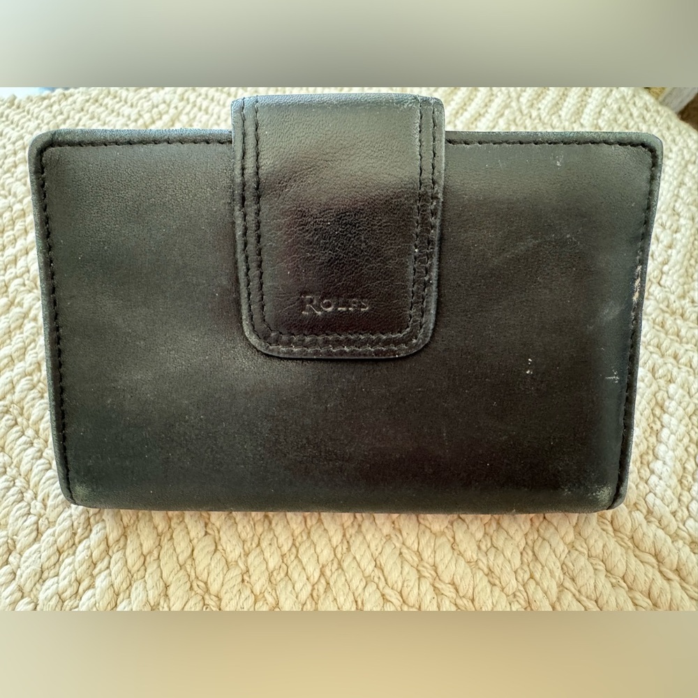 Rolfs Black Leather Wallet